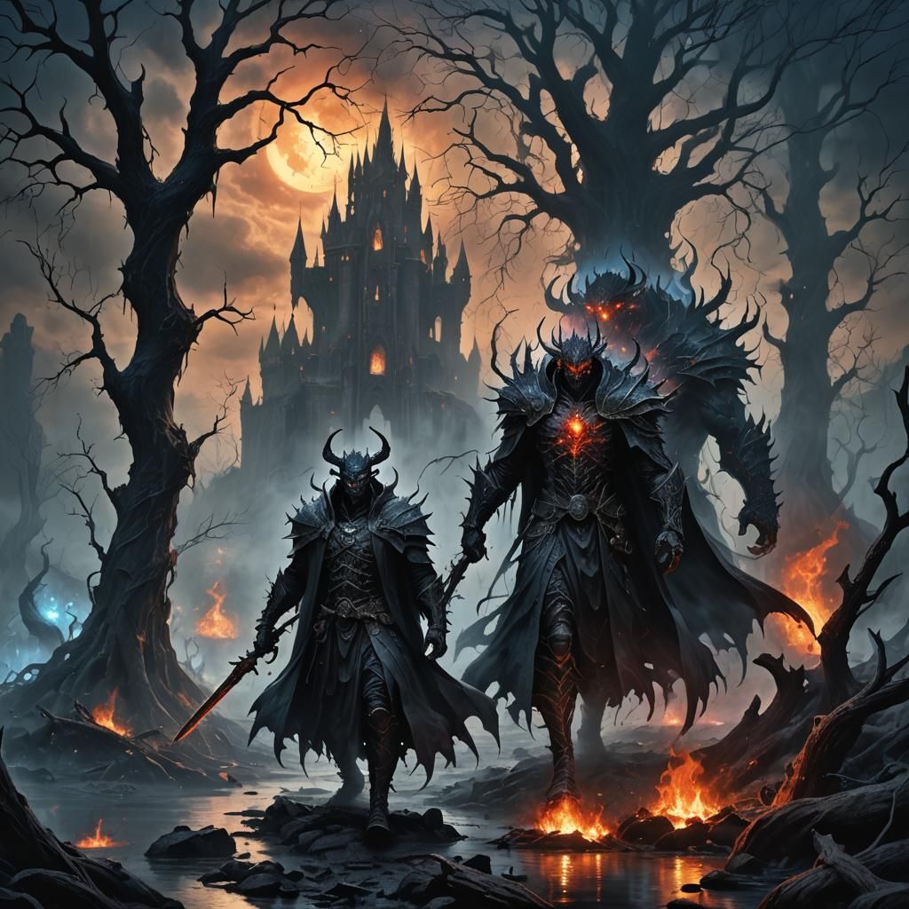 Demons Marching to a Dark Castle