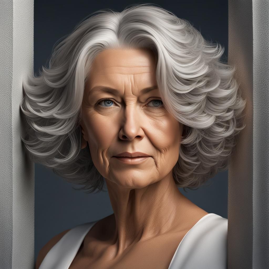 Detailed Portrait of an Attractive Woman