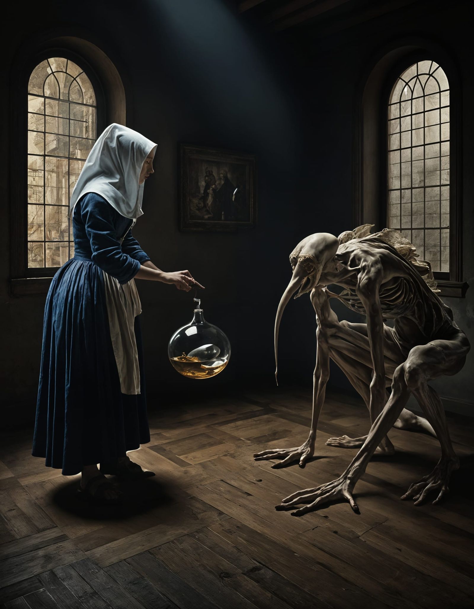 Abstract 17th Century Portraits in Magical Realism