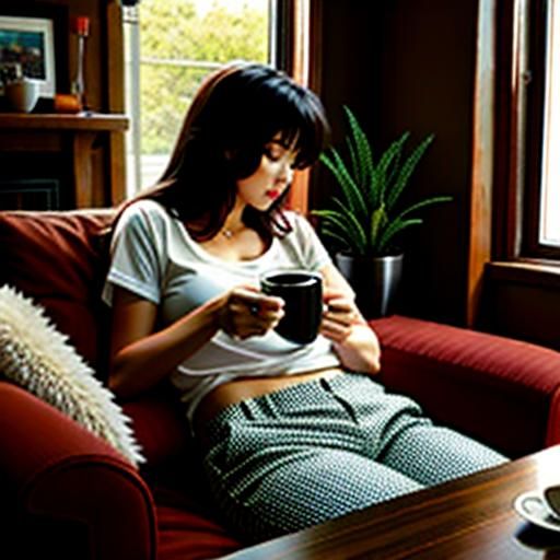 Relaxing Sunday Morning Coffee