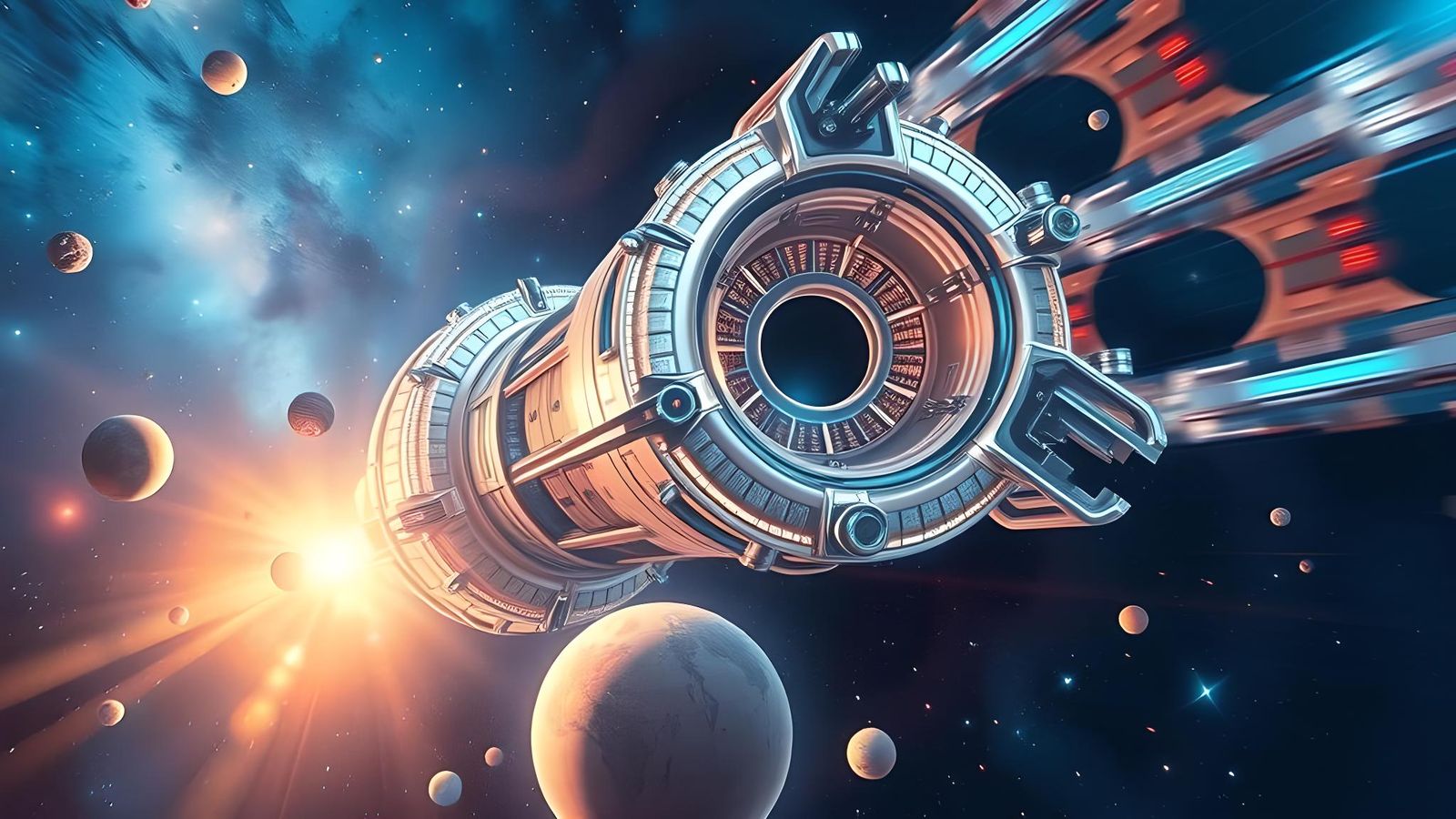 Warp Speed: A Deep Space Wormhole Journey