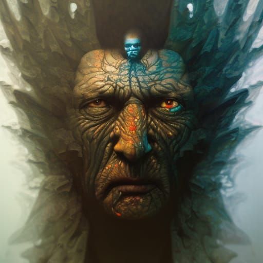 Cosmic Knight Portrait in Pop Art Cel-Shading