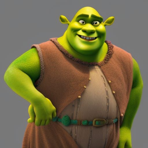 Shrek: Pixar-Style 3D Digital Art