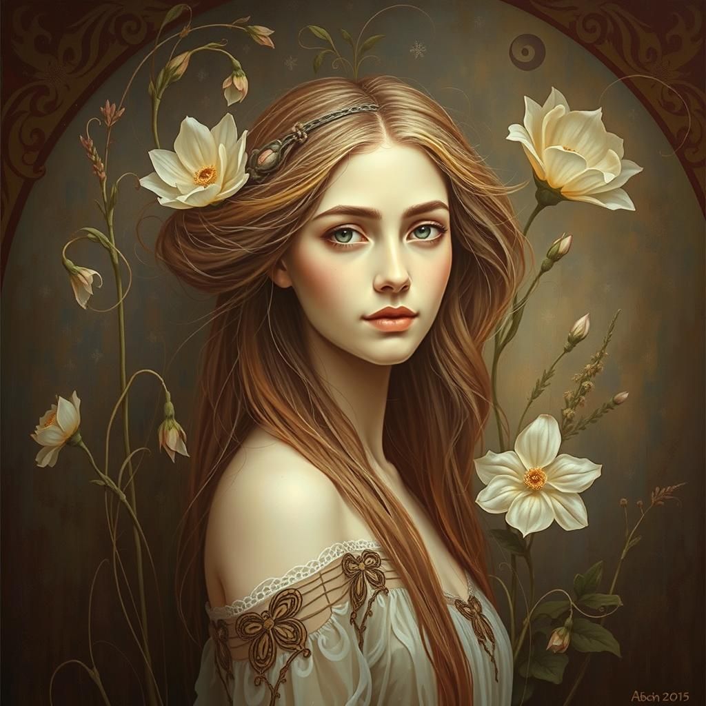 A serene woman stands in the quiet corner of my heart, a secret bloom, a work of art. Your gentle smile, your laugh, the...