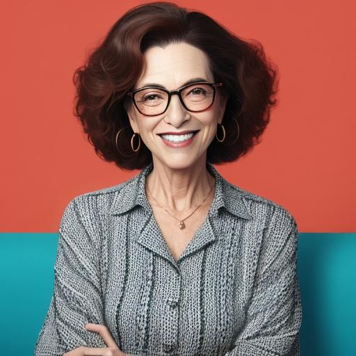 Actress Susan Tolsky in a Vivacious Color Portrait