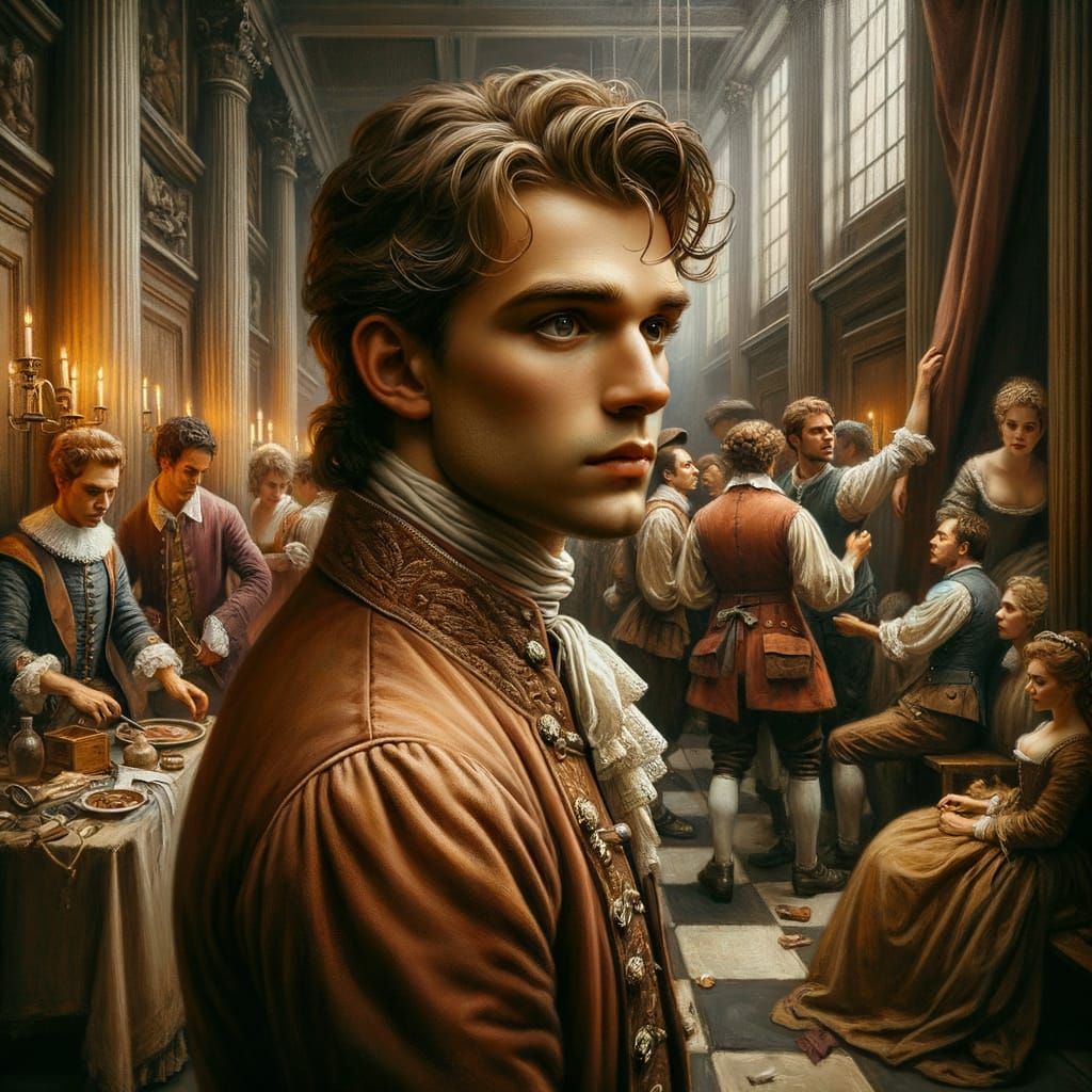 Actor Backstage at the Globe Theater: Dutch Golden Age