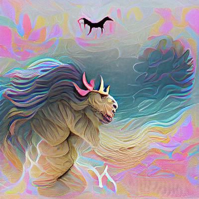 Mystical Creature Generated by AI