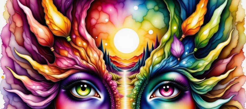 Draco Dragon Face with Watercolor Fire Background