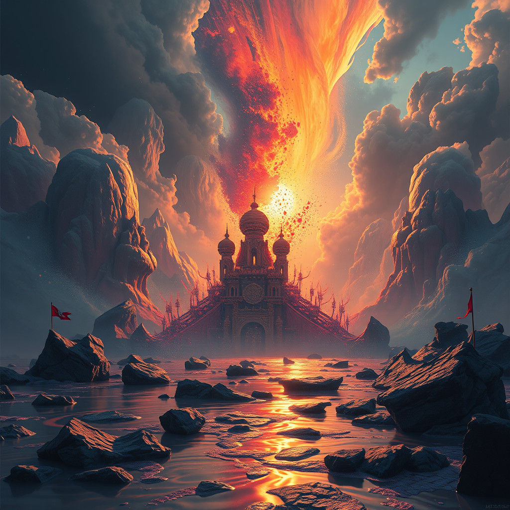 Fantastical Monday Event in Detailed Matte Painting