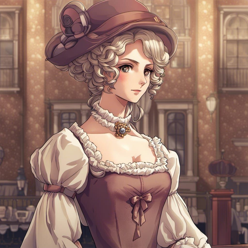 Anime Regency Lady Portrait