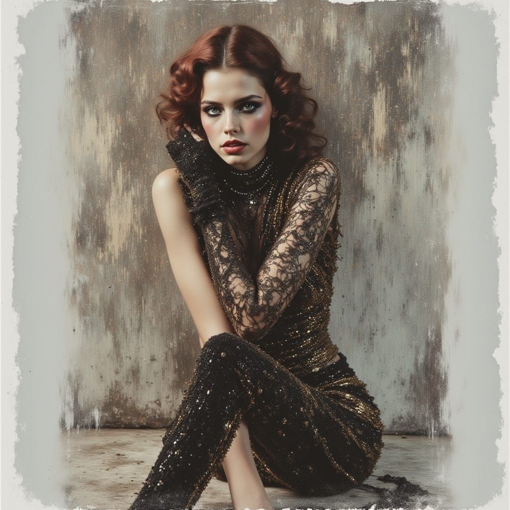 Vibrant Punk Portrait with Bold Colors