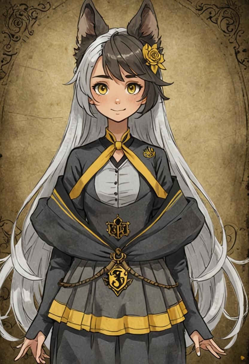 Silvervale as Hufflepuff Student at Hogwarts