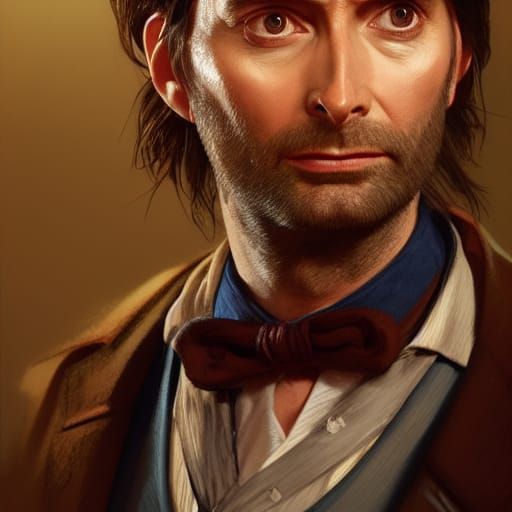 Saloon Barber Portrait in Hyperdetailed Style