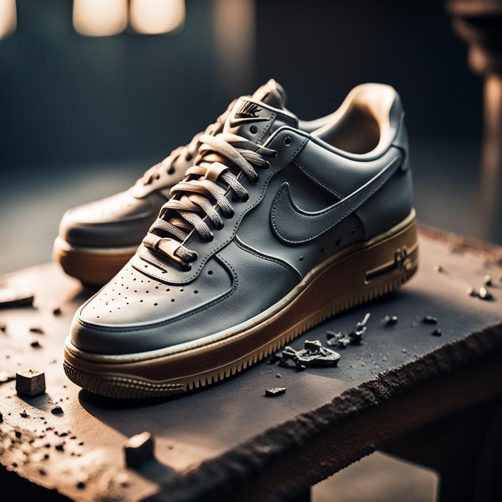 Nike Airforce 1 in Dwarven Workshop Still Life