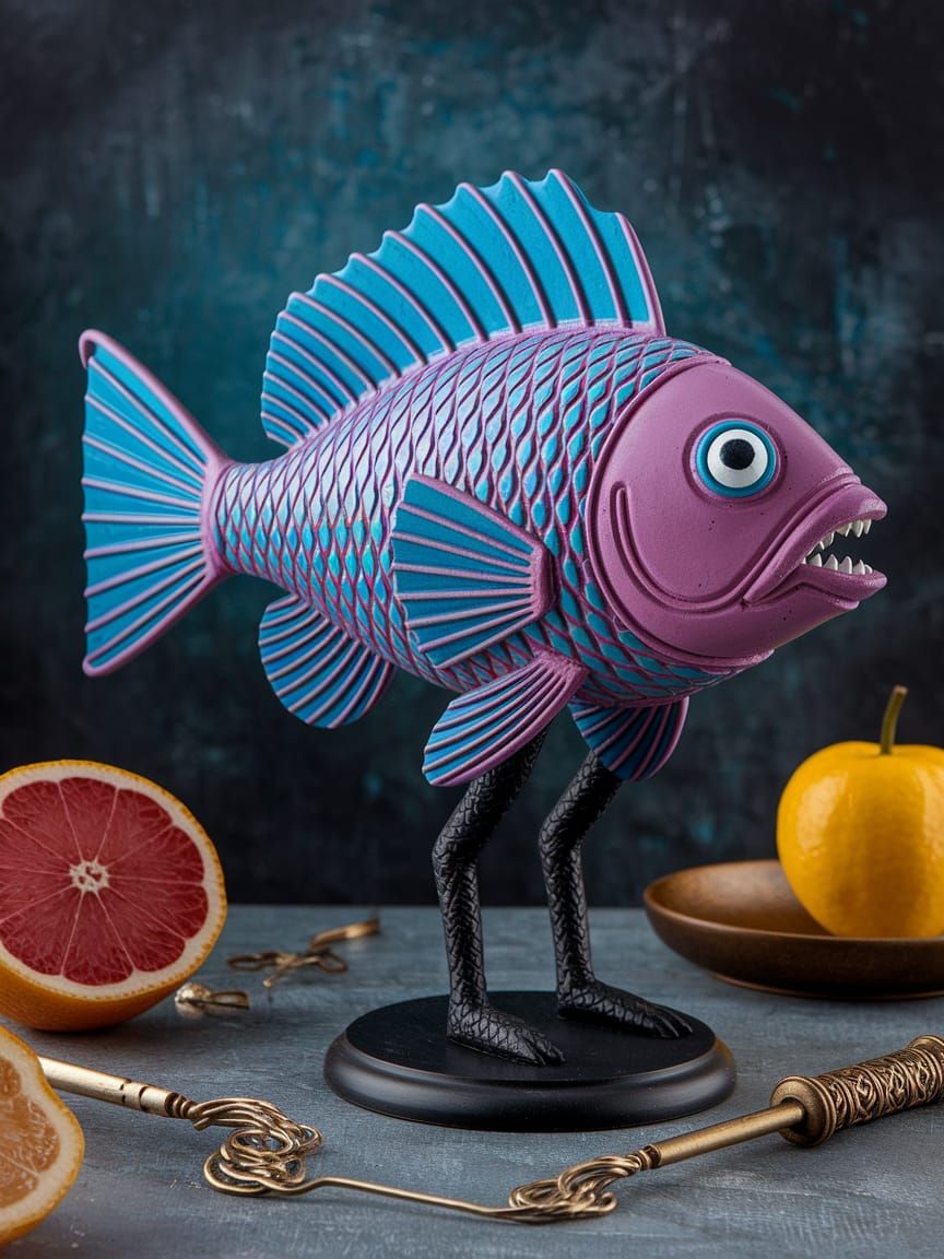 Hydnora Sculptural Assemblage Decorative Brimstone, Hellcore...