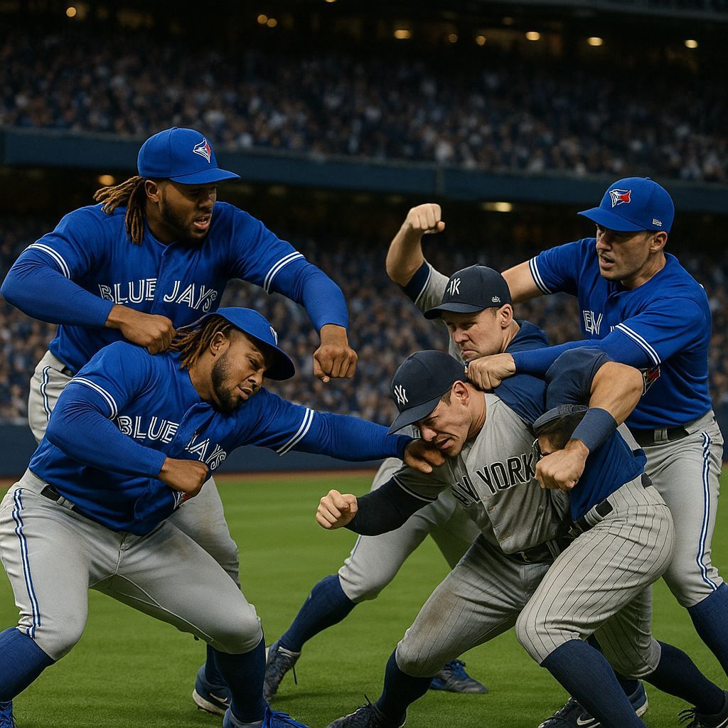 Blue Jays Dominate Yankees in Baseball Stadium Outfield