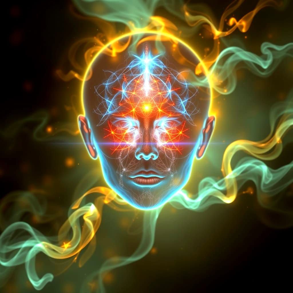 Mysterious Human Spirit in Photorealistic Style