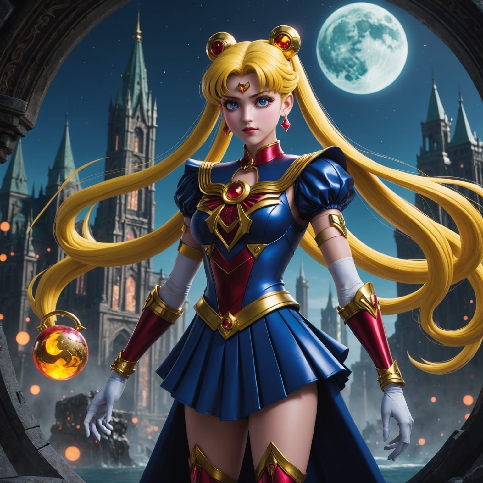 Fantastical Sailor Moon Monster Concept Art