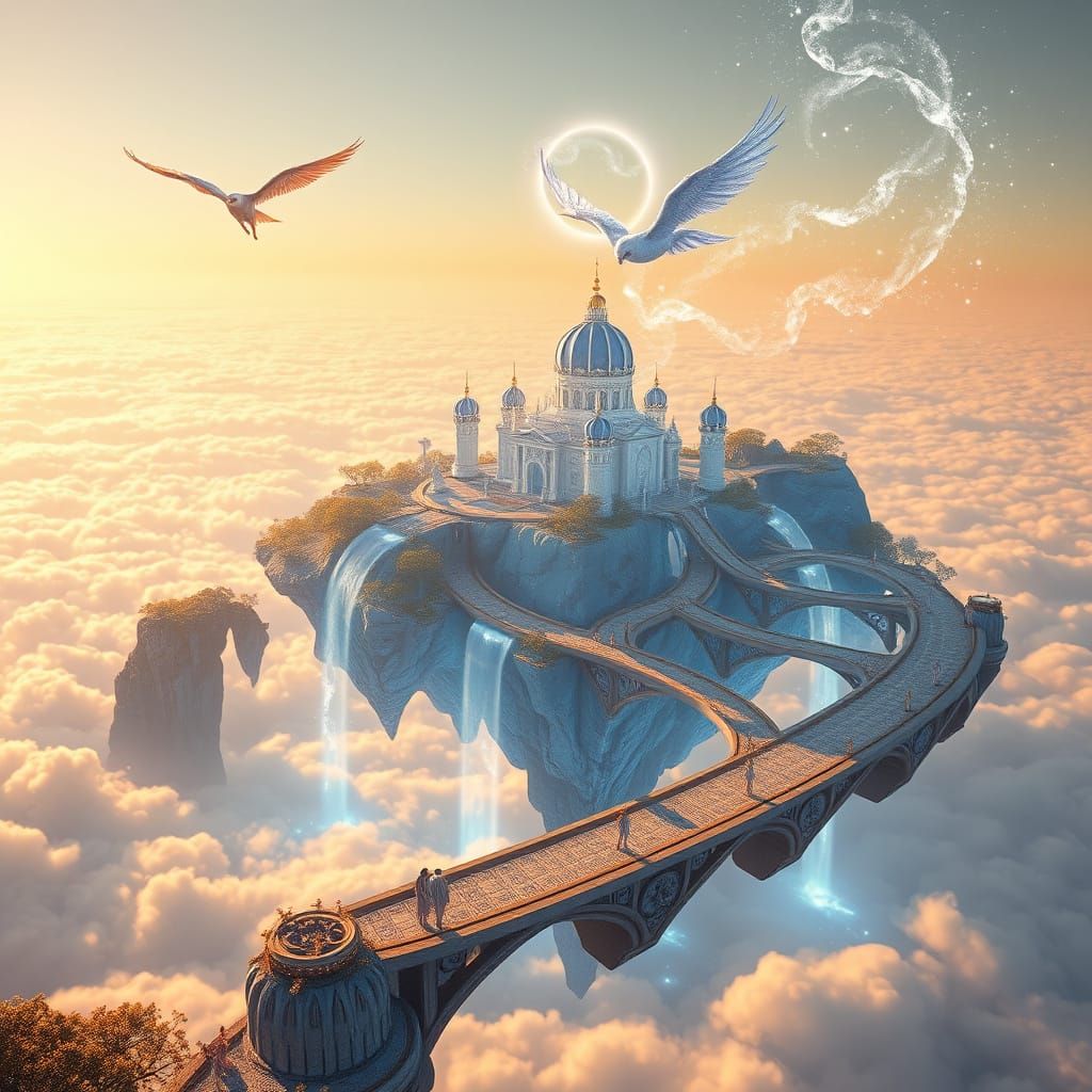 Celestial Kingdom in Ethereal Twilight