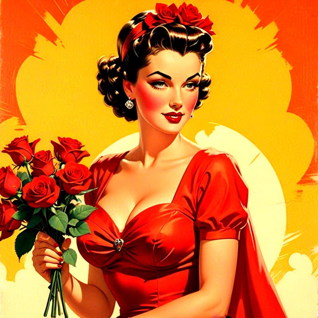 Classic Pin-up of America's Sweetheart