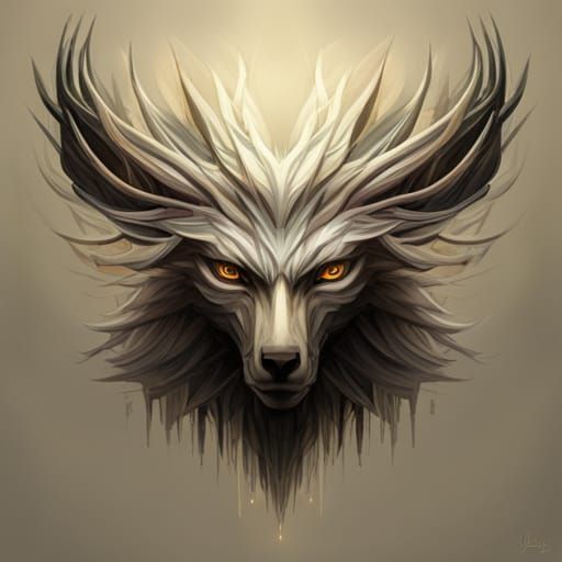 Magical Forest Beast of Trees and Stars