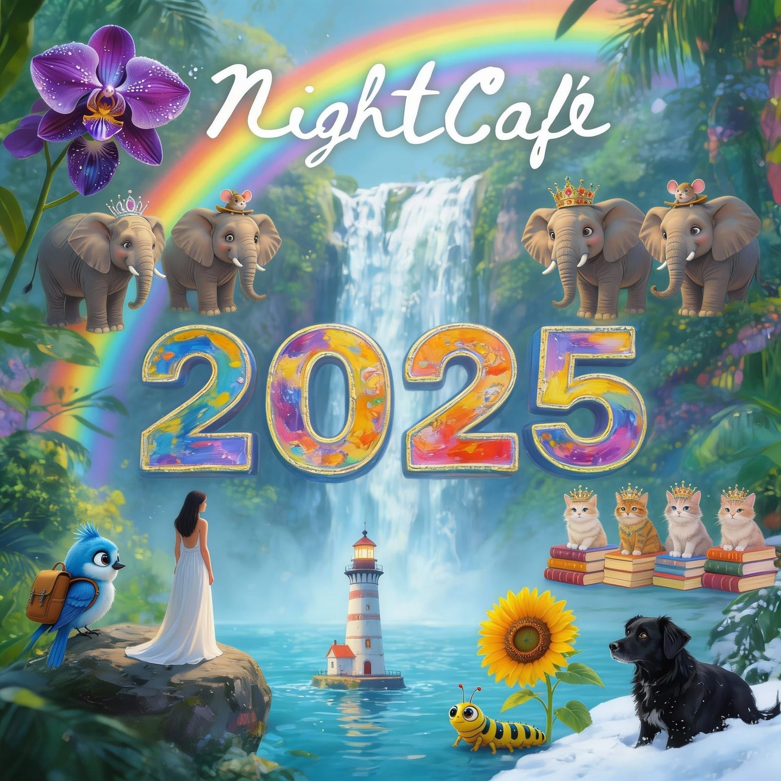 AI Art Collage of 2025 Highlights