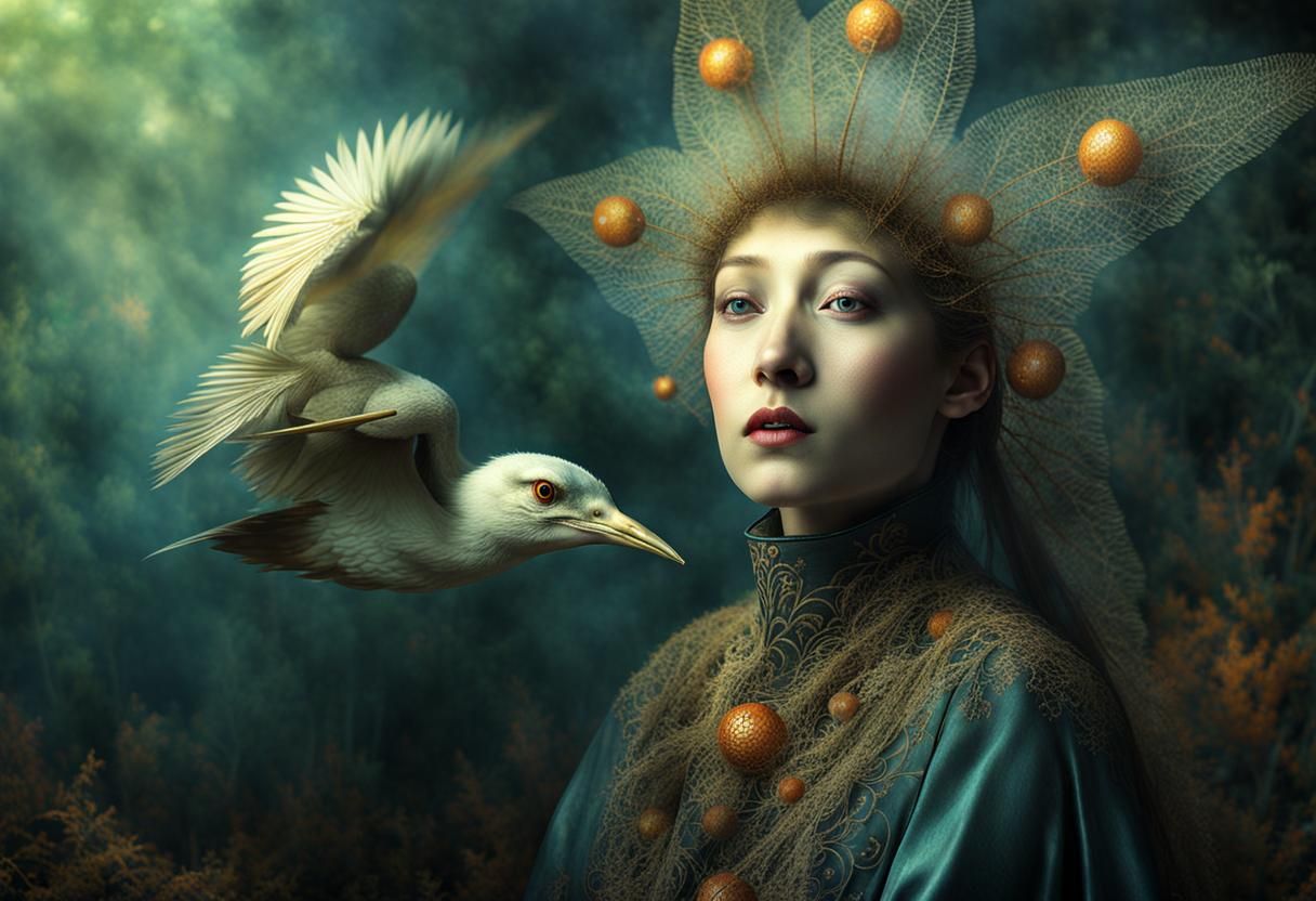 Magical Biological Form in a Surreal Prism