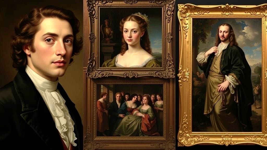 Classical Masters Montage: Gothic Elegance and Surreal Abstr...