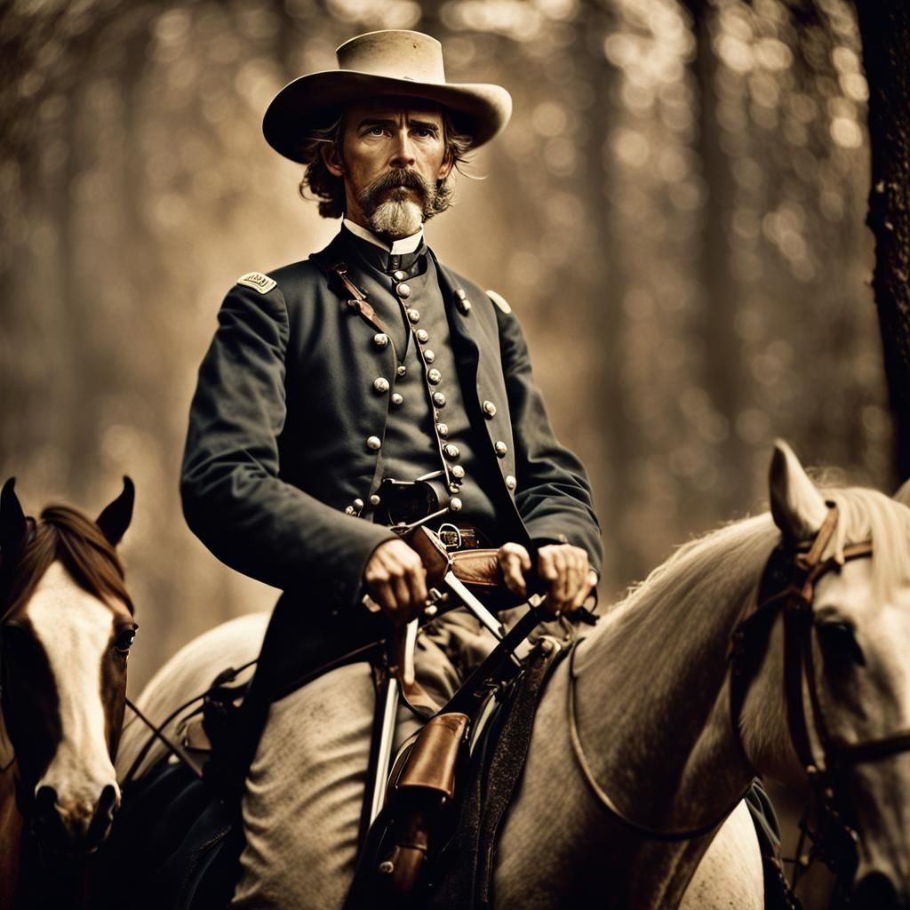 Civil War Cavalry Charge in Mathew Brady Style