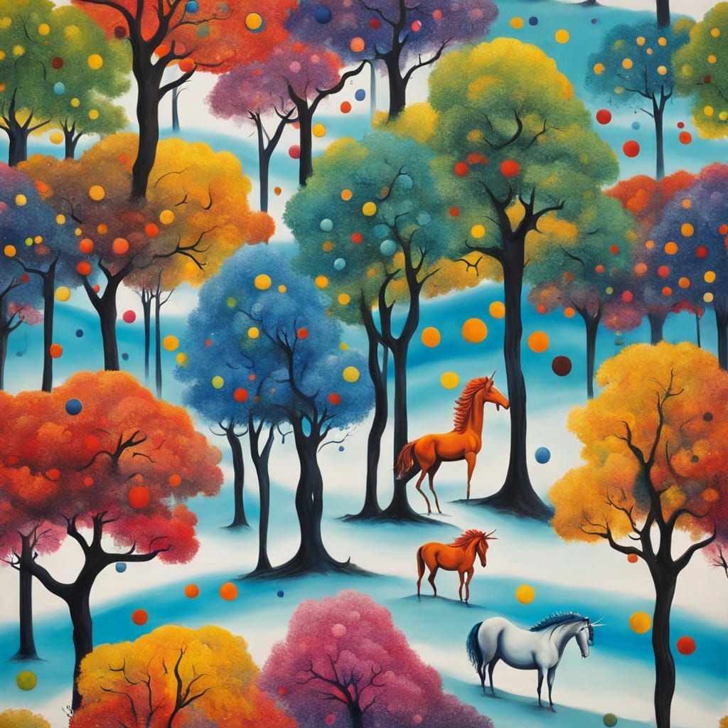 Vibrant Dreamscapes in Surrealist Oil Paintings