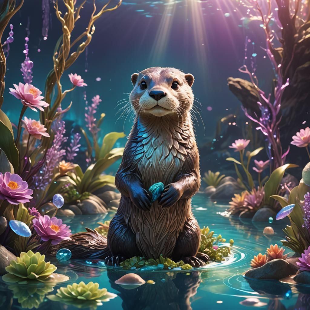 Disney Otter Princess in Underwater Kingdom