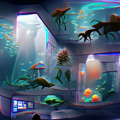 Vibrant Underwater Aquarium Scene