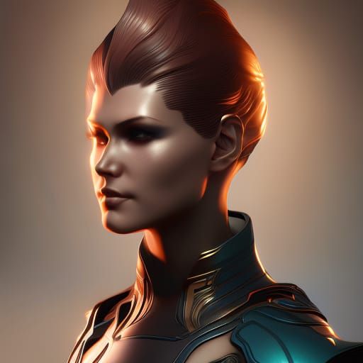 Deus Ex Machina Portrait in Hyperdetailed Style