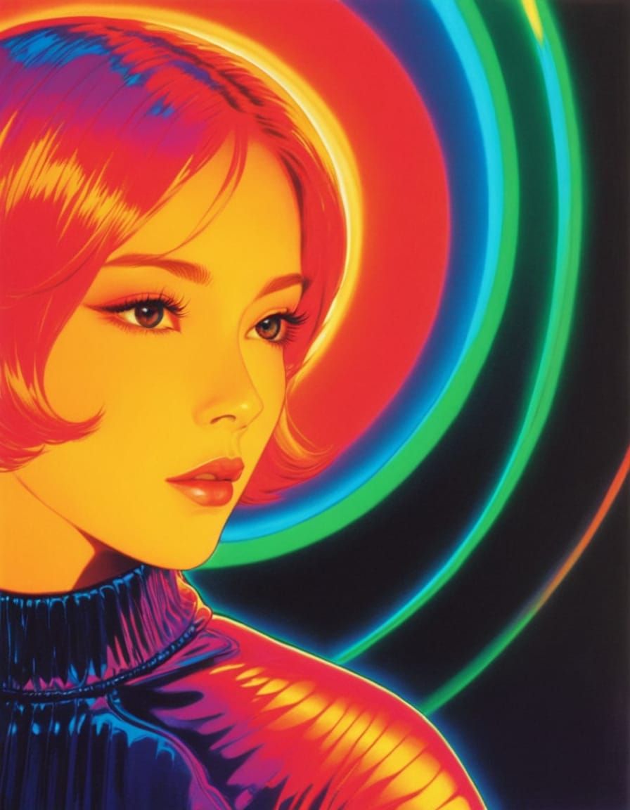 bromoil, adorable, funk art