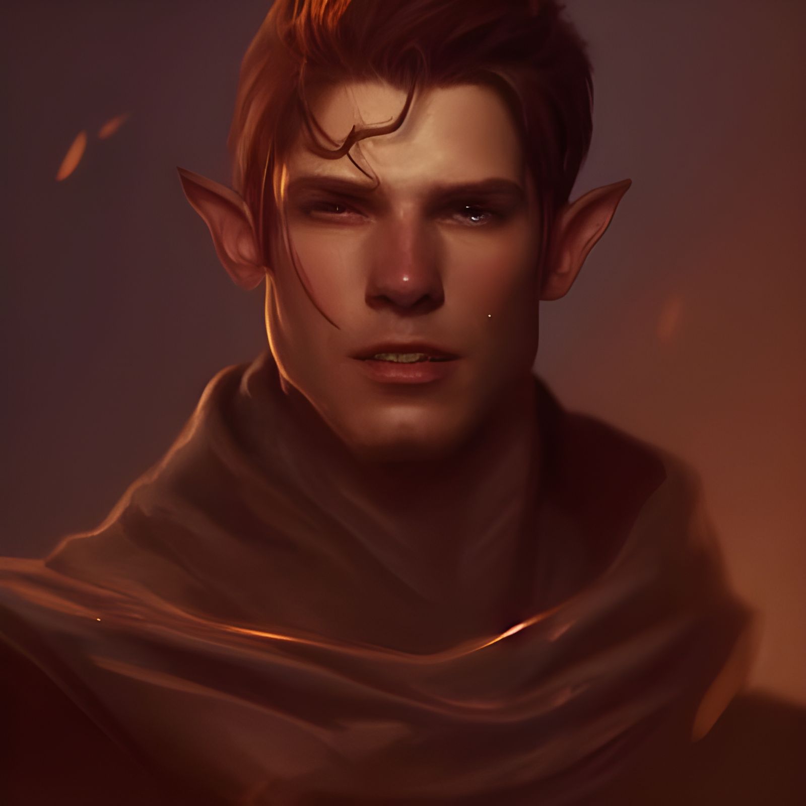 Handsome Elf Nobleman in Armor, Hyperdetailed Fantasy Art