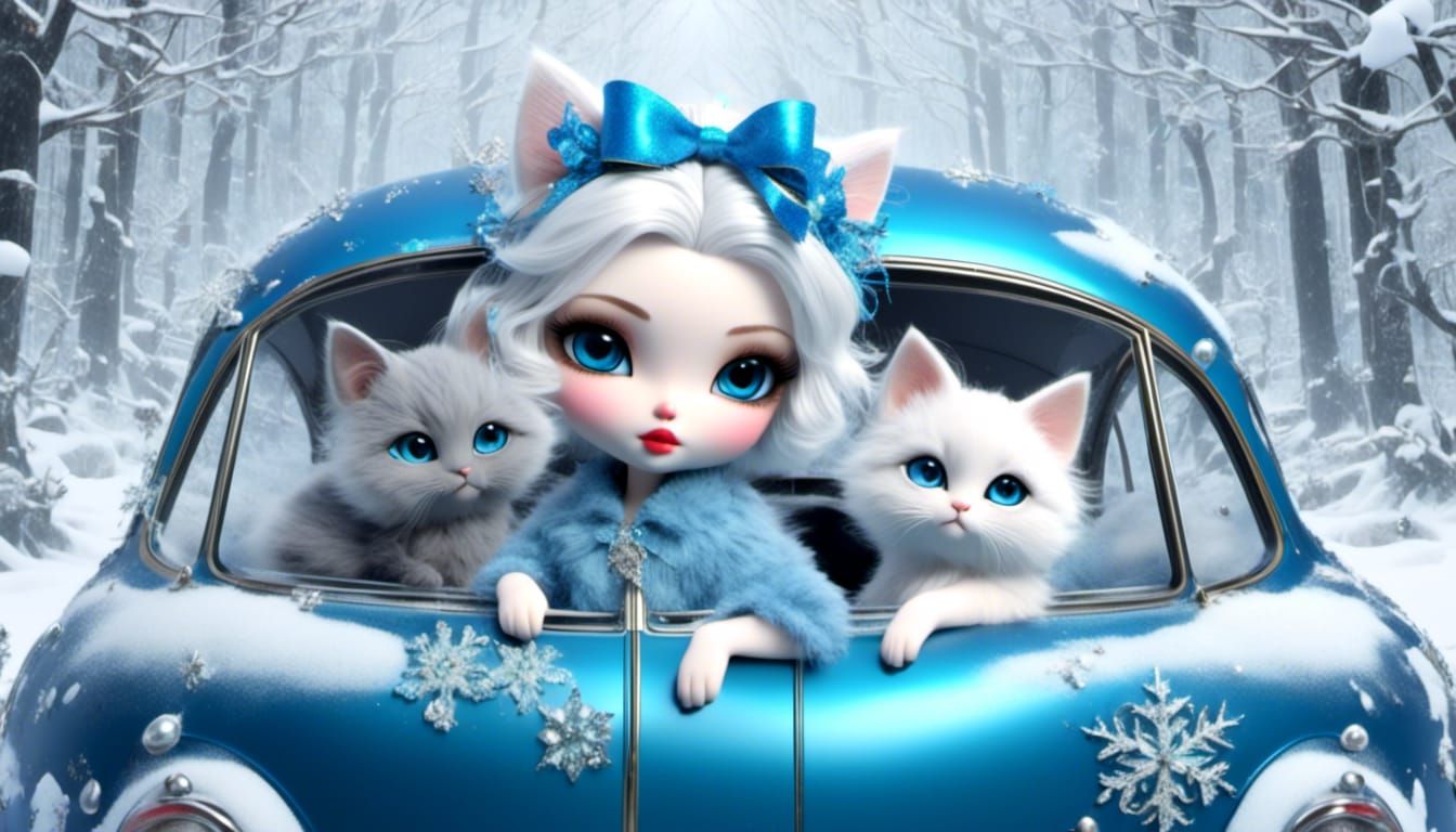 <lora:Dolls alike:1.0> <lora:dreamy:1.0> Fluffy blue(baby ro...