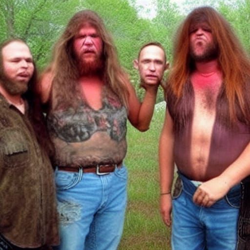 Cannibal Redneck Frenzy: A Disturbing Scene