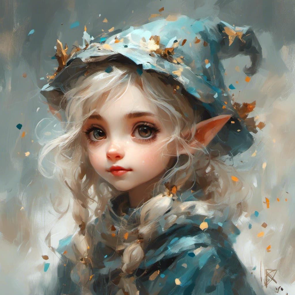 Wizard and Elf Fantasy Illustration