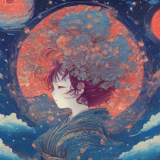 Gashadokuro: Giant Skeleton in Macabre Fantasy Art