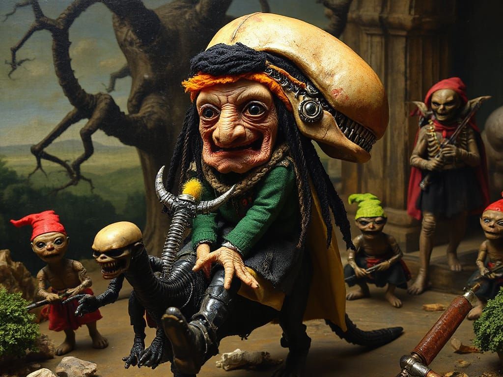 ALIEN RASTAFARIAN CREATURE