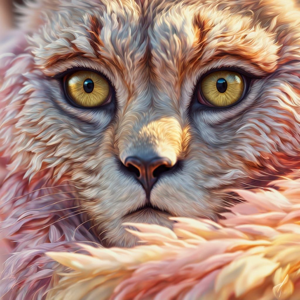 Woman's Dress of Living Animals: Hyperrealistic Digital Art