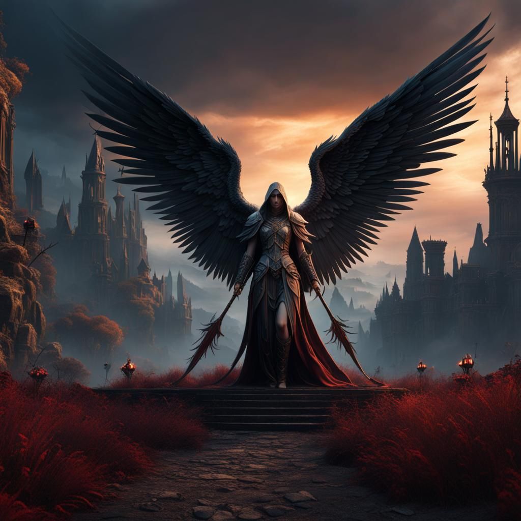 Angel of Death: Detailed Matte Painting