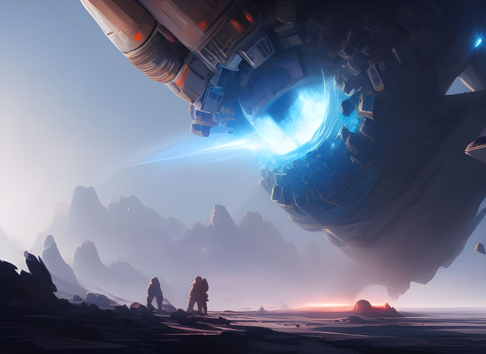 Ice Meteor Outpost: A Post-Apocalyptic Concept Art