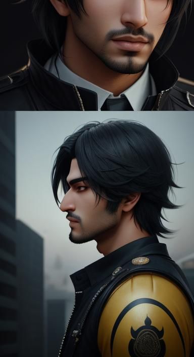 Handsome Pakistani Boy Portrait in 3D Anime Art