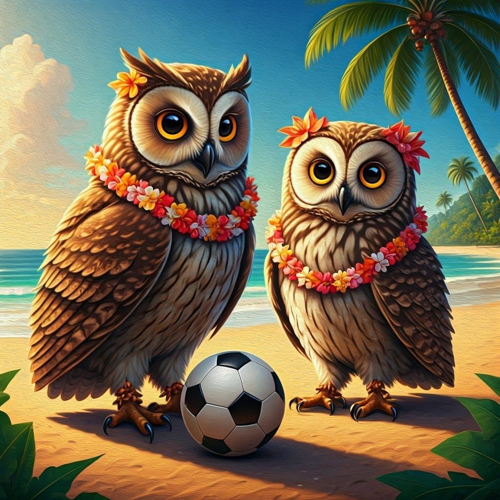 Owls Celebrate Tahitian Football Frenzy