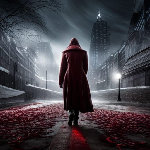 Cinematic Horror Movie Scene in Hyperrealism