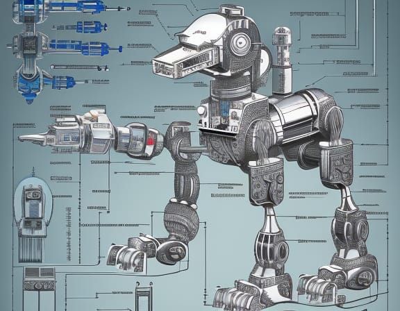 Blueprint robot dog