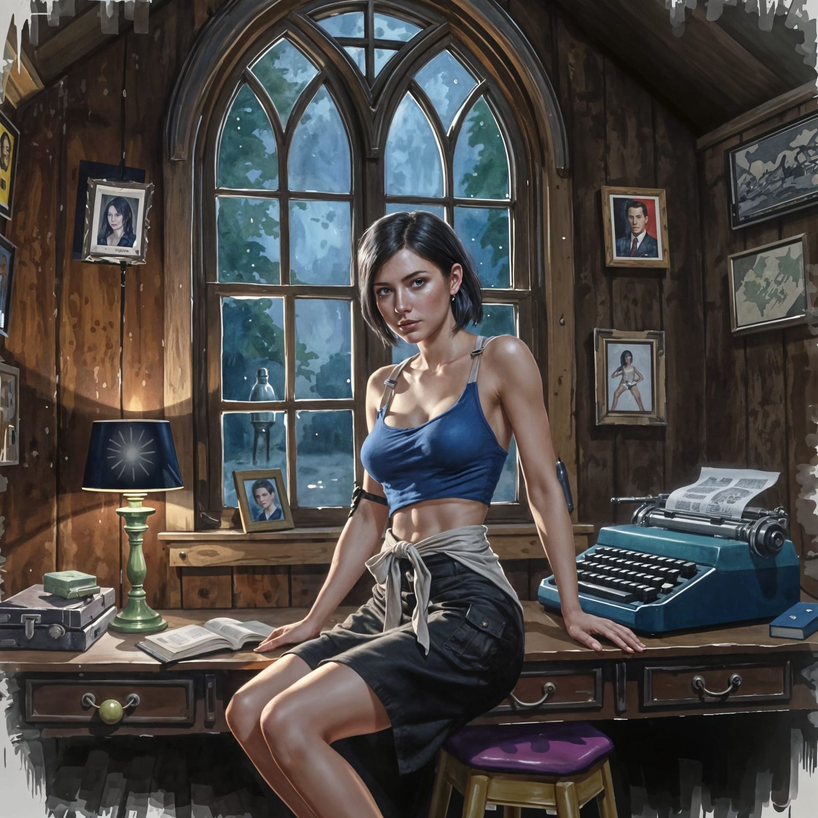 Jill Valentine in Cozy Chapel Scene