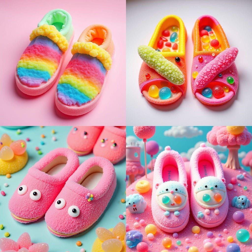 Haribo Gummy Slippers with Gummy Insoles