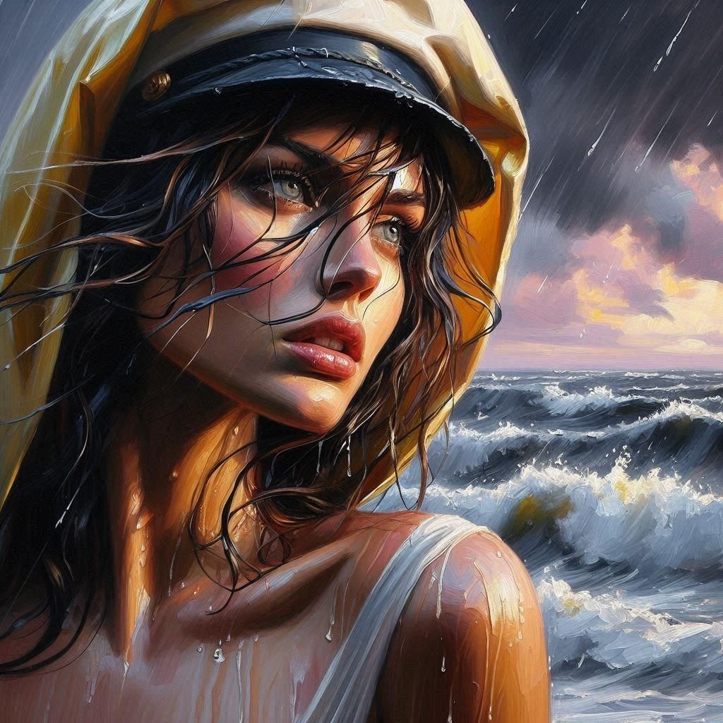 Stormy Day as Oil Painting